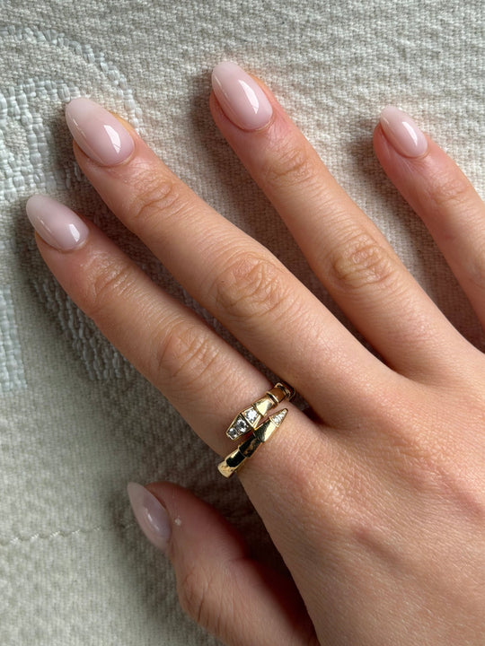 Cotton Candy sheer milky pink press-on nails by Glowie by Her