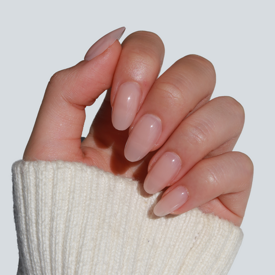 Blush pinky nude press-on nails by Glowie by Her