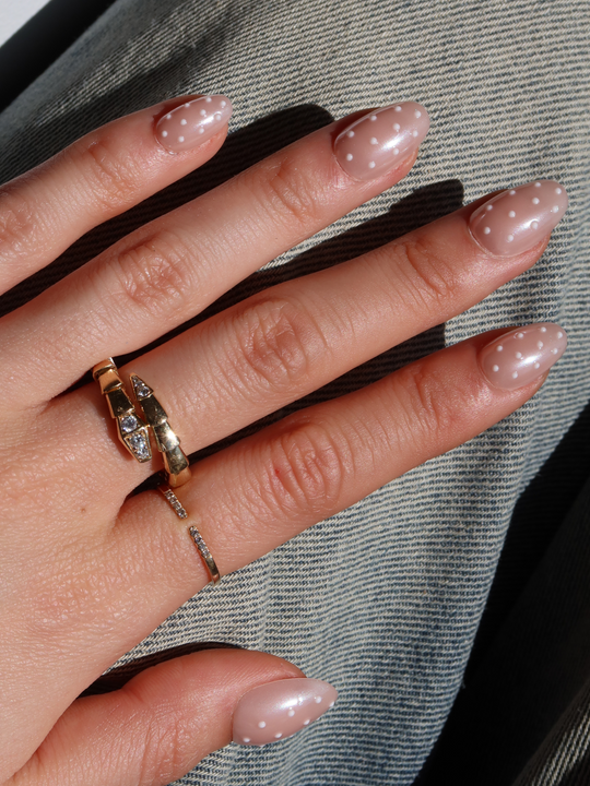 Polka 3D polka dot press-on nails by Glowie by Her