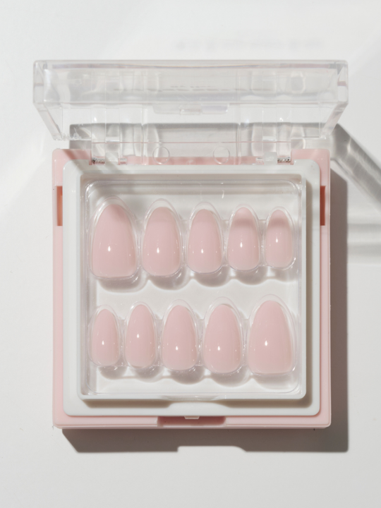 Send Nude baby pink press-on nails by Glowie by Her