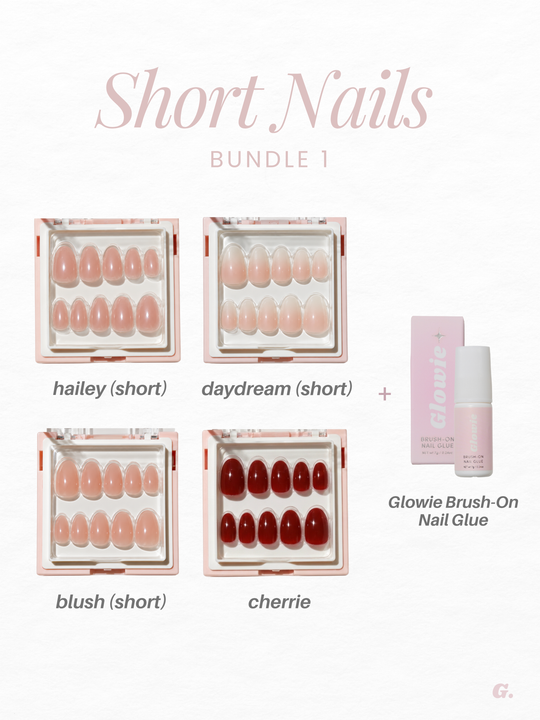 Short Nails 1.0 press-on nail bundle by Glowie by Her