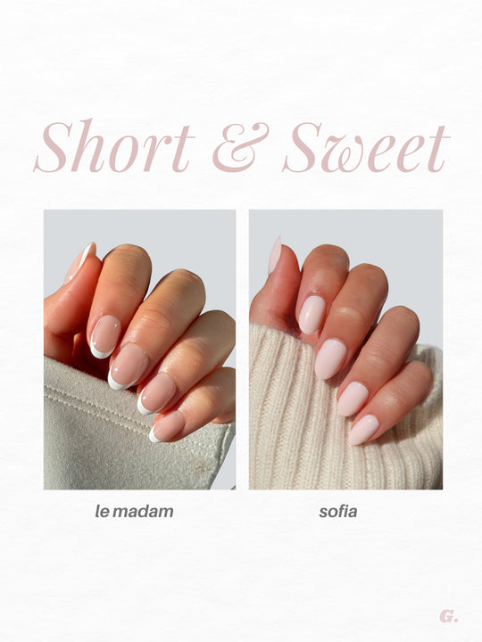 Short and Sweet press-on nail bundle by Glowie by Her