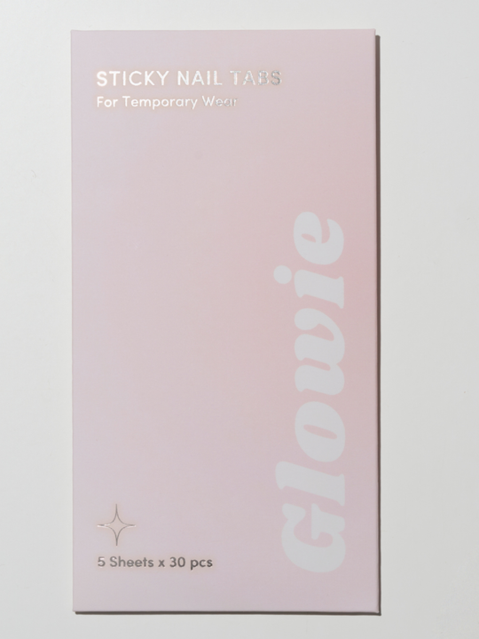 Glowie sticky tabs for press-on nails, 5 pack by Glowie by Her