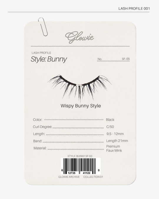 Glowie Bunny lash profile card: Wispy Bunny Style