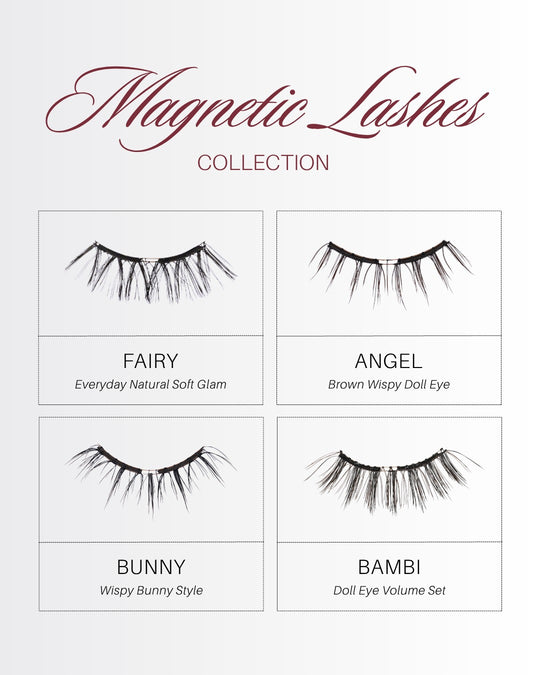 Glowie Magnetic Lashes collection: Fairy, Angel, Bunny and Bambi